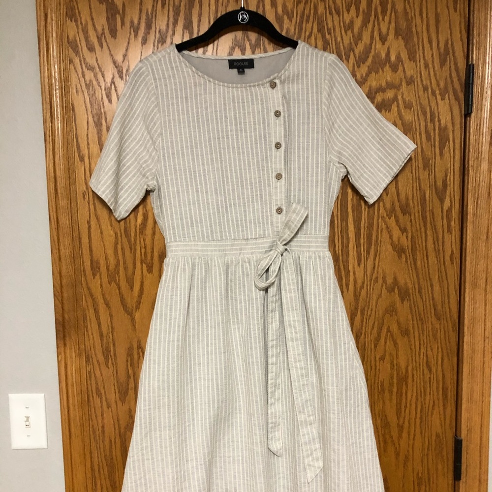 Roolee Grey Midi Dress